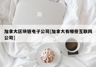 加拿大区块链电子公司[加拿大有哪些互联网公司]